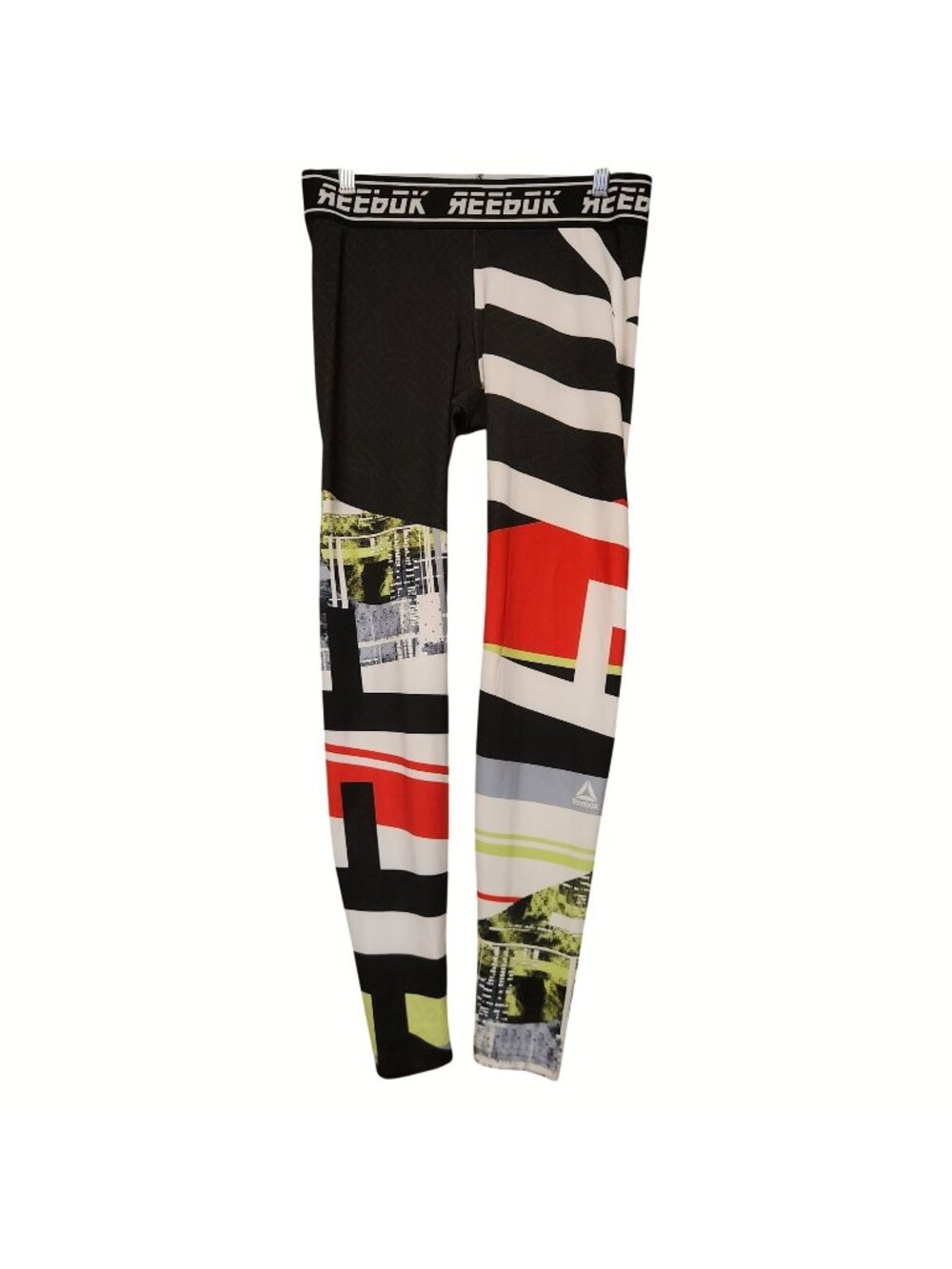 Reebok Women's Speedwick Graphic Leggings Medium Multicolor Stretch Activewear